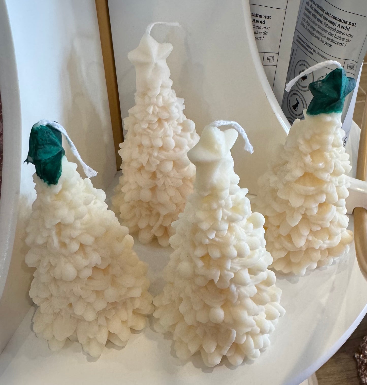 Starry Christmas Tree Candle