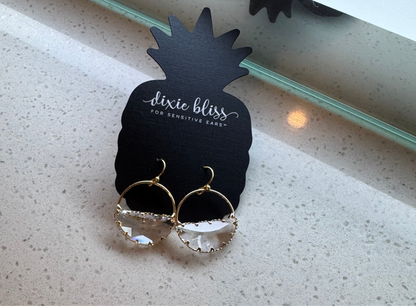 Bliss Faceted Glass Earrings