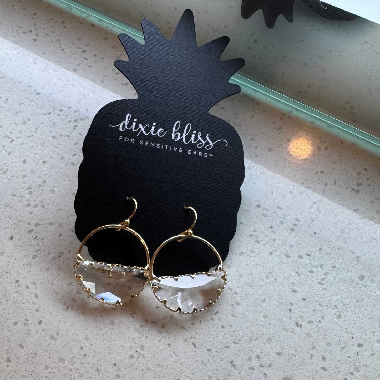 Bliss Faceted Glass Earrings