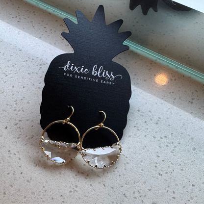 Bliss Faceted Glass Earrings