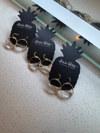 Bliss Faceted Glass Earrings