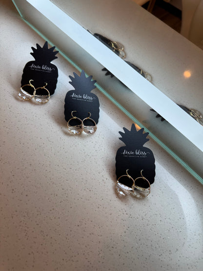 Bliss Faceted Glass Earrings