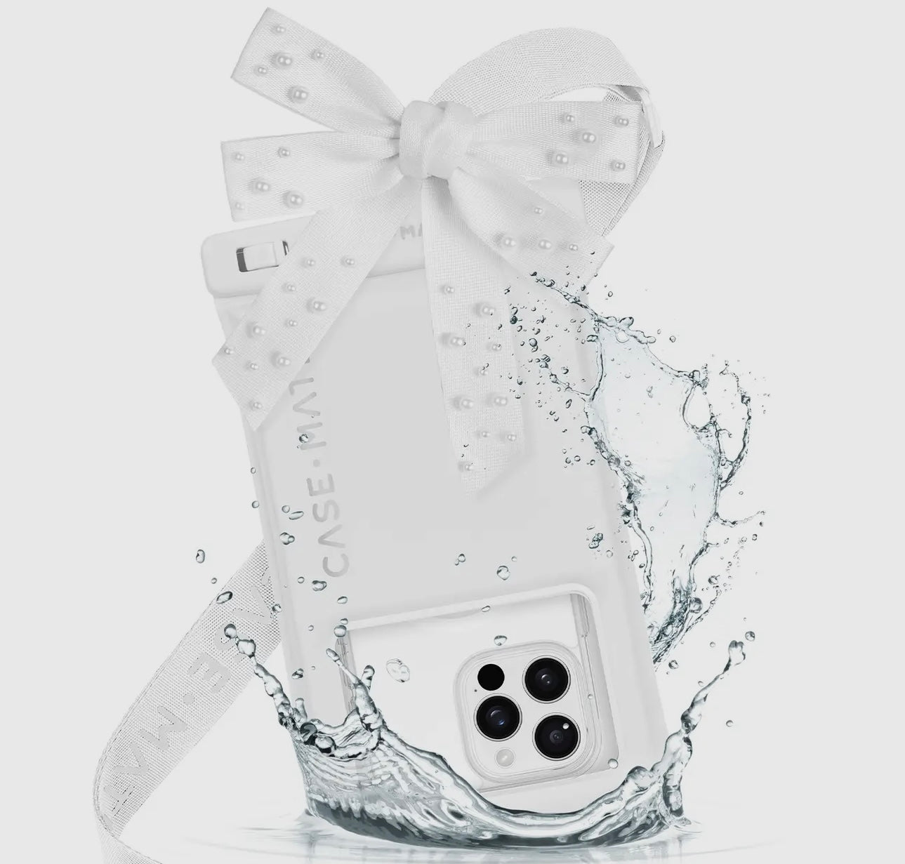 Casemate Ivory Pearl Bow Waterproof Phone Pouch