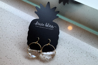 Bliss Faceted Glass Earrings