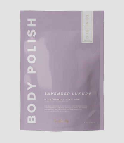 Bonblissity Lavender Luxury Body Polish w/ Gold Spoon