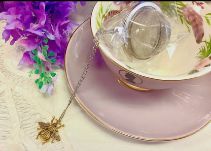 Royal Tea Infuser Ball & Bee Charm