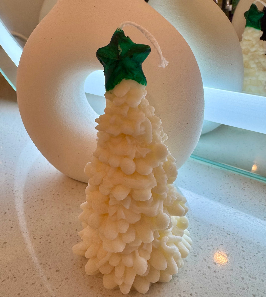 Starry Christmas Tree Candle