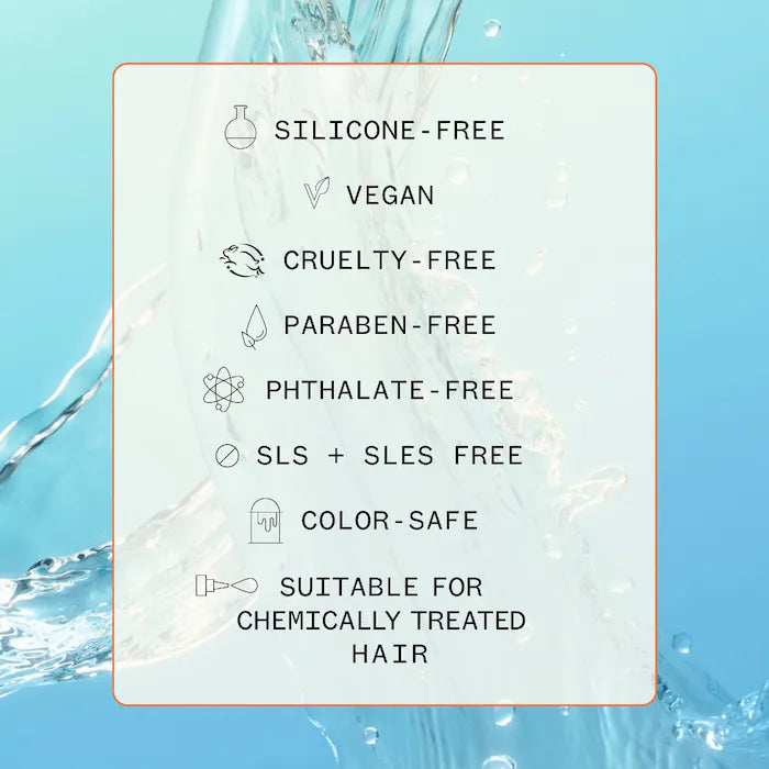 Amika Hydro Rush Intense Moisture Shampoo with Hyaluronic Acid