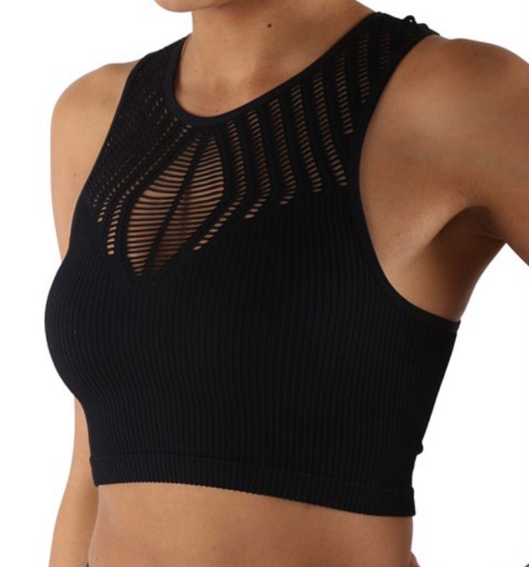 Z Mesh Breathable Cropped Top